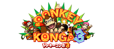 Donkey Konga 3 logo for Gamecube